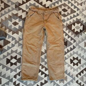 Carhartt flannel lined carpenter pants 31x30